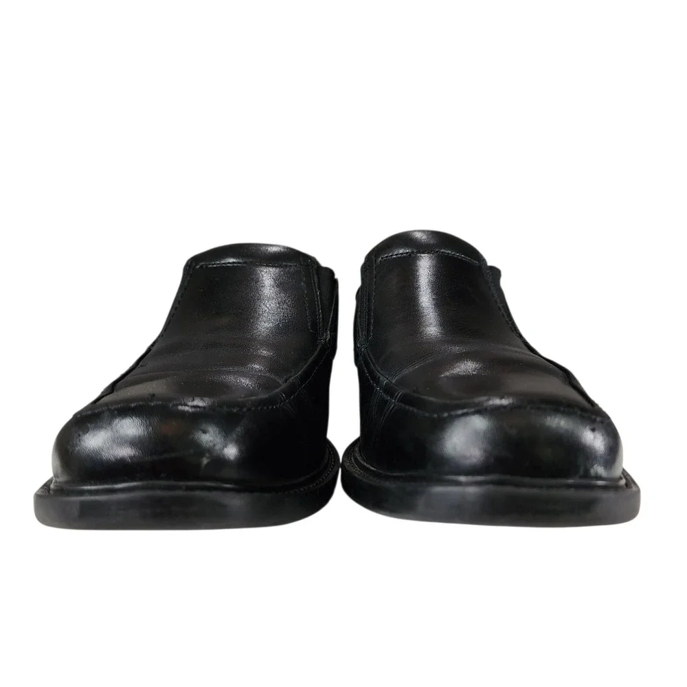 Johnston Murphy Loafer sz 9M Men Lewis Venitian Black Leather Slip On Dress Shoe